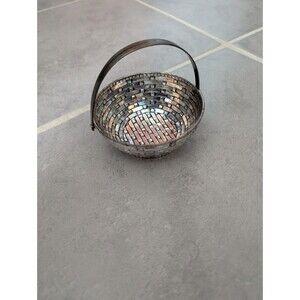 Vintage B.B. Rogers Silver Plate Basket Bowl with Handle